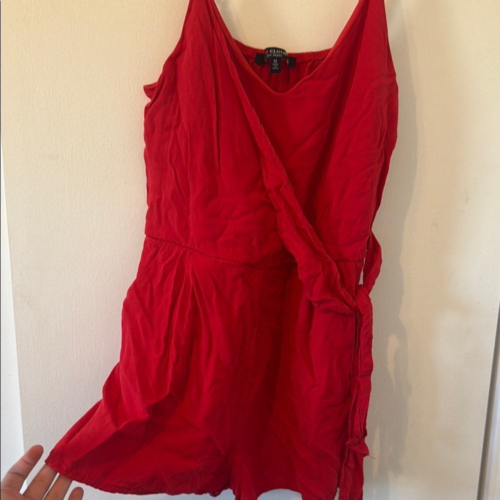 Stylish Red Wrap Dress